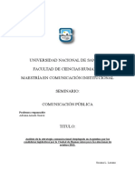 COMUNICACIÓN POLITICA-Análisis de la estrategia comunicacional desplegada en Argentina por los candidatos legislativos por la Ciudad de Buenos Aires para las elecciones de octubre 2013. 3-10-2016.doc