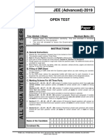 Aiits 1719 Open Test Jeea Paper 2