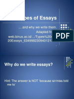 Types of Essays Descriptive