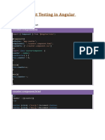 Unit Testing in Angular