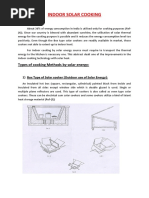 Indoor Solar Cooking