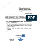 Diseño, Tipos de Investigacion