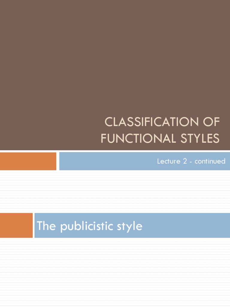 Understanding Publicistic and Colloquial Styles | PDF | Verb | Essays