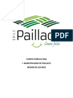 Cuenta Publica Paillaco 2016