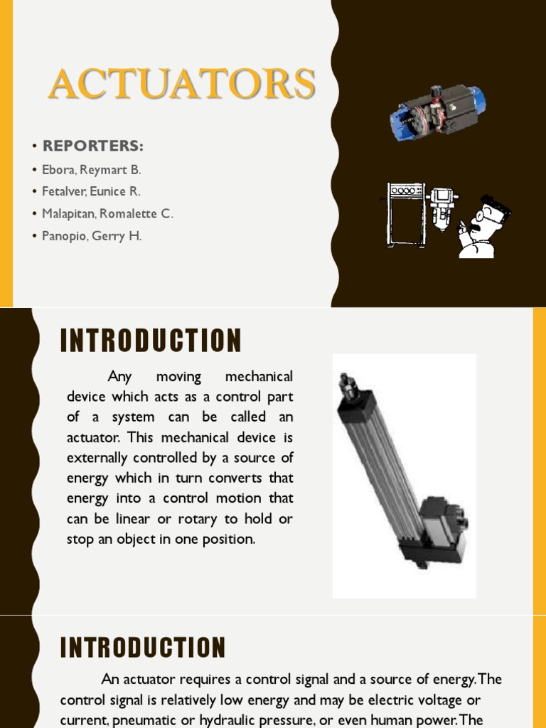Actuators Guide Pdf Actuator Machines