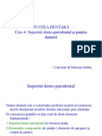 Curs 4 Suportul Dento Parodontal Si Puntea Dentara