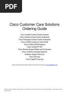 Cisco Customer Care Solutions Ordering Guide