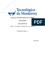 MII - U1 - Actividad 1. El Hombre Como Ser Racional.