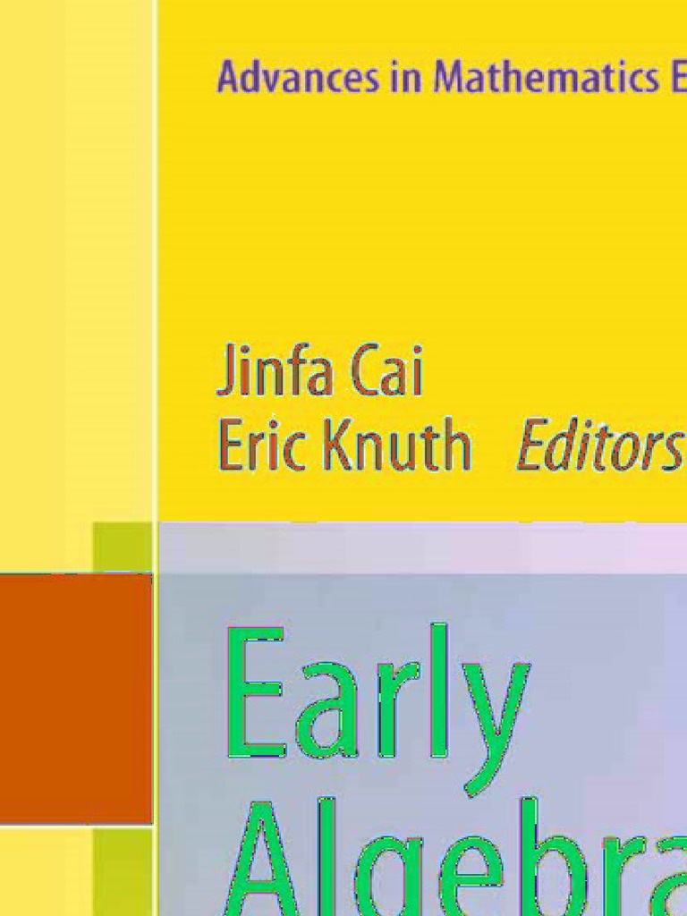 Early Algebraization | PDF | National Council Of Teachers Of ...