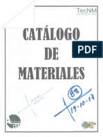 Catálogo de Materiales