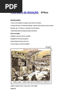 Proposta de Redação Simulado 4ºunidade.