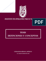 IPN Tesis Definiciones y Conceptos.