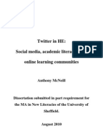 Anthony McNeill MANL Twitter Dissertation