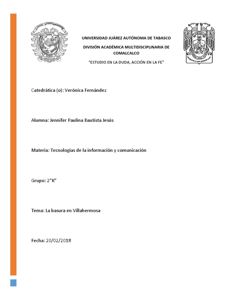 La Basura en Villahermosa | PDF | Residuos | Vertedero