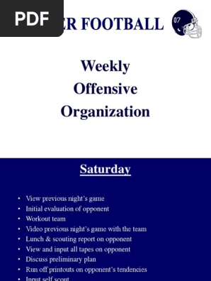 Weekly Offensive Organization