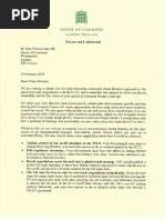 Letter from European Research Group to PM May
