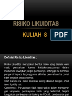 Kuliah 8 Risiko Likuiditas