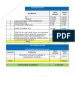 Presupuesto Camaras de Seguridad