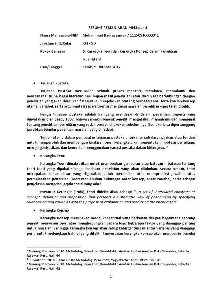 Kerangka Teori Dan Kerangka Konsep | PDF