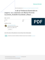 Caracterización de La Violencia Homicida en Bogotá. en Coautoría Con María Victoría Llorente, Rodolfo Escobedo Y Maur...