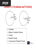 Lecture 4: Circulation and Vorticity Lecture 4: Circulation and Vorticity