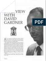 Education - Interview With David Pierpont Gardner 021-10-16