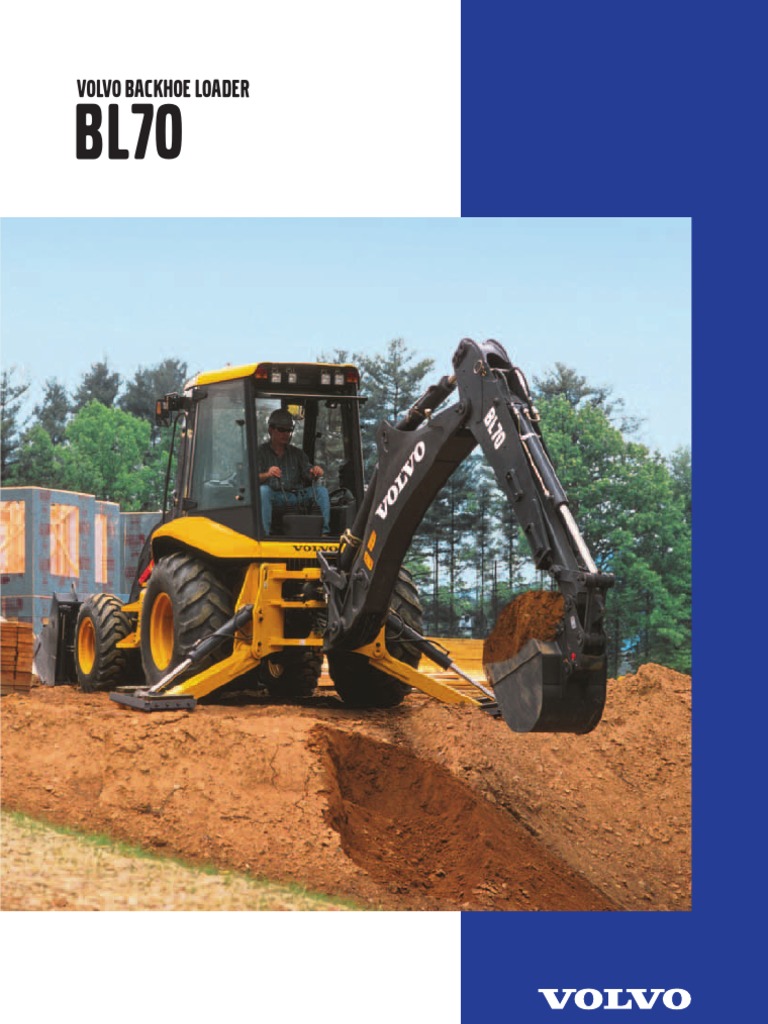Volvo BL70 Backhoe Loader Overview | PDF | Loader (Equipment ...