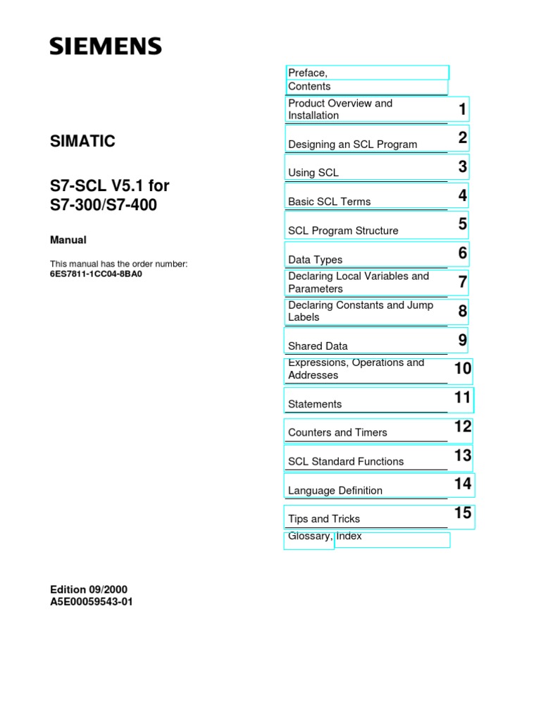 S7-SCL For S7-300 and S7-400 - Manual | PDF | Data Type | Variable ...