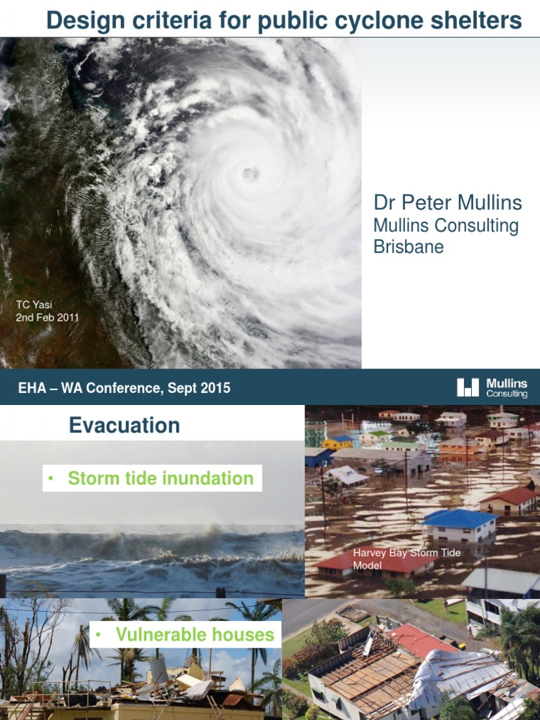 Public Cyclone Shelter Design Criteria | PDF | Storm Surge | Flood