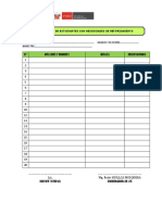 Ficha de Registro de Estudiantes Con Necesidades de Reforzamiento