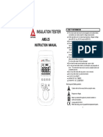 AMB-25 Insulation-Tester Manual PDF