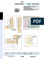 Heavy Duty Concealed Hinge J95-C24/25T: 8.3 7.2 8 Hinge Side O.C. (B) 3 25 Overlay Distance (E) Frame