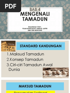 Bab 4 Mengenali Tamadun  PDF