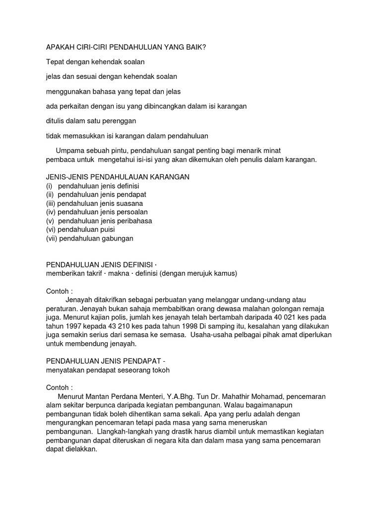 Jenis Pendahuluan Pdf