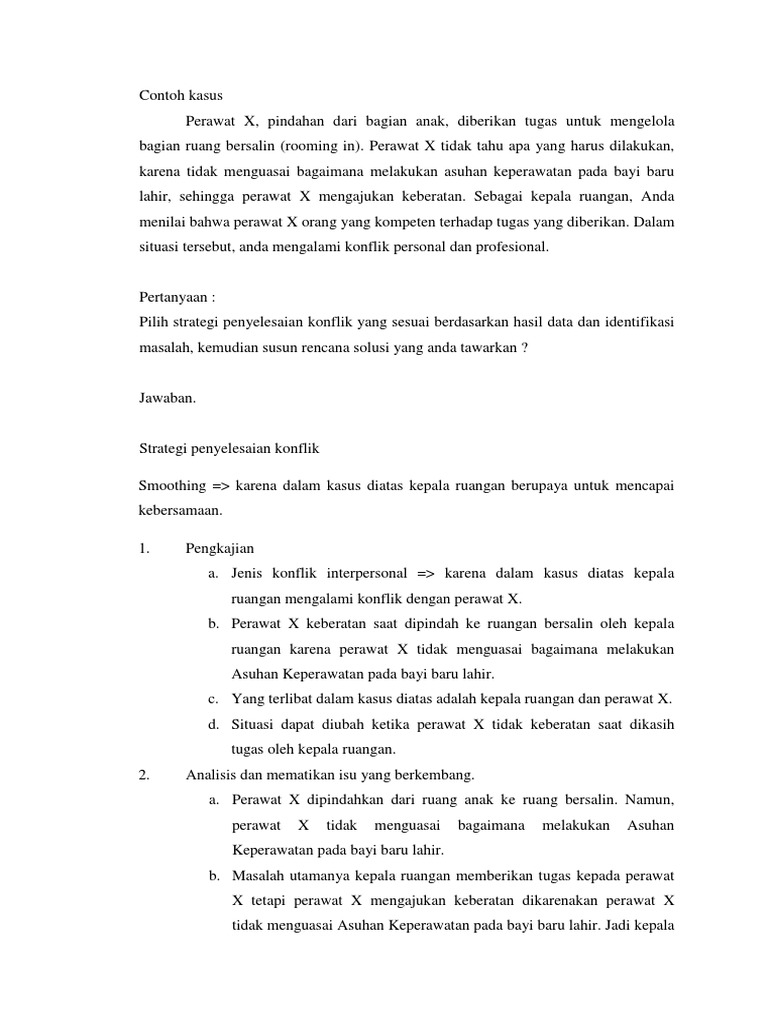 Contoh Kasus