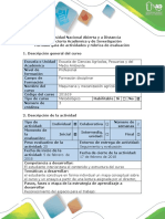 Guía de Actividades y Rúbrica de Evaluación Fase 1. Contextualizar Al Estudiante en La Mecanización Agrícola