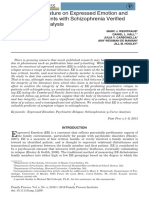 Integrity of Literature On Expressed Emotion and Relapse in Patients With Schizophrenia Verified Bya P-Curve Analysis