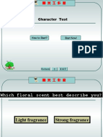 Character Test: How To Start? Start Now!