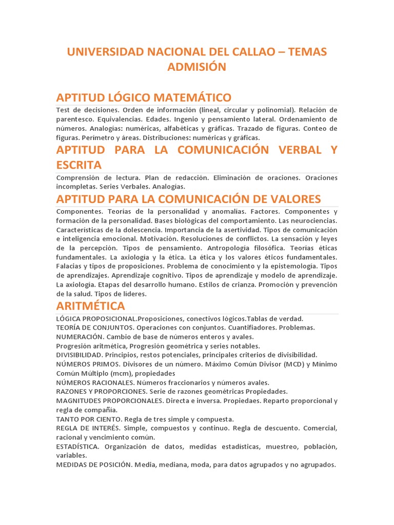 Unac - Temas | PDF | Triángulo | Trigonometría