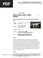 Raffles Cancer Centre, Raffles Hospital, Singapore _ ESMO