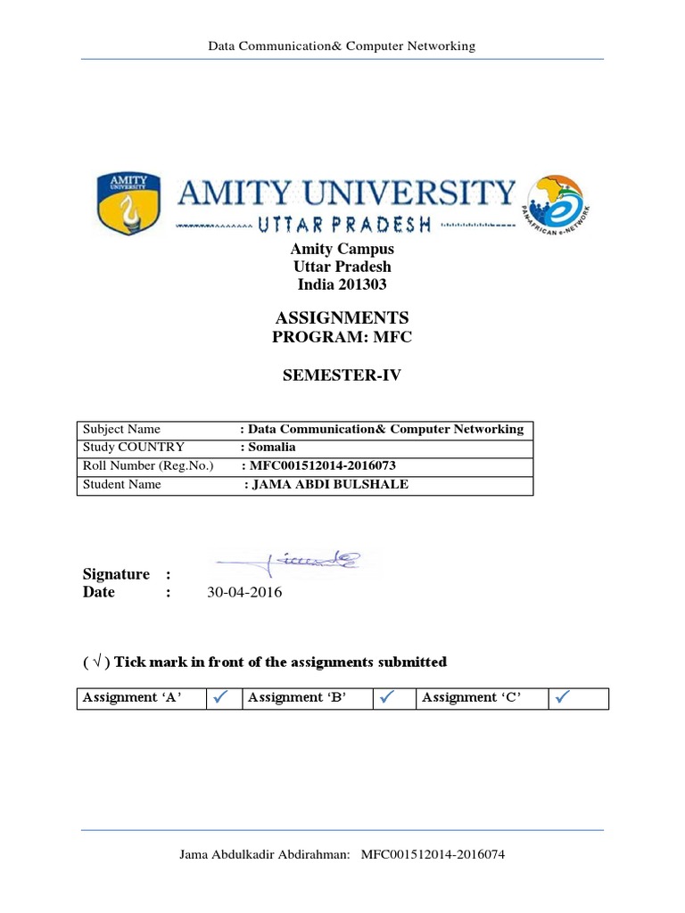 Fundamentals in networking assignment image