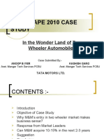 Mindscape 2010 Case Study: in The Wonder Land of Two Wheeler Automobiles