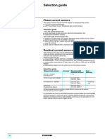 Phase current and residual current sensor selection guide