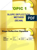 Topic 1 (Slope Deflection Method)
