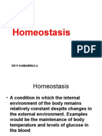 Homeostasis: Dr.P.Hamambulu