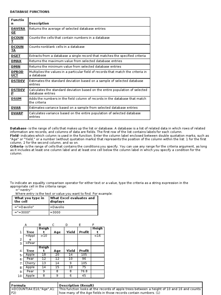 Dbase & Lookup PDF Standard Deviation Array Data Structure