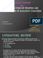 Introduction of Proper Air Ventilation in Railway Coaches: Guided By:-Mr. Shubham Dixit