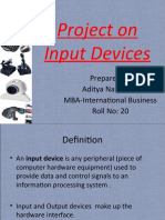 Project on Input Devices