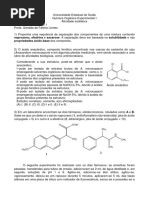 Lista avaliativa química orgânica
