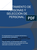  Reclutamiento de Personas y Seleccion de Personal